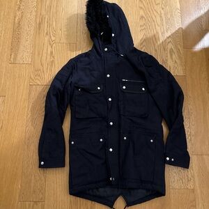 The Kooples Men's Black Hooded Jacket